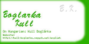 boglarka kull business card